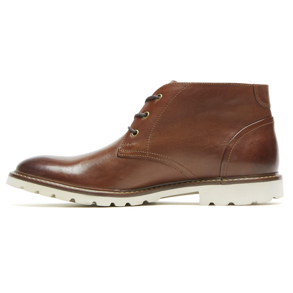 Rockport Mens Boots Brown - Sharp & Ready Chukka - UK 871-AKGYQB